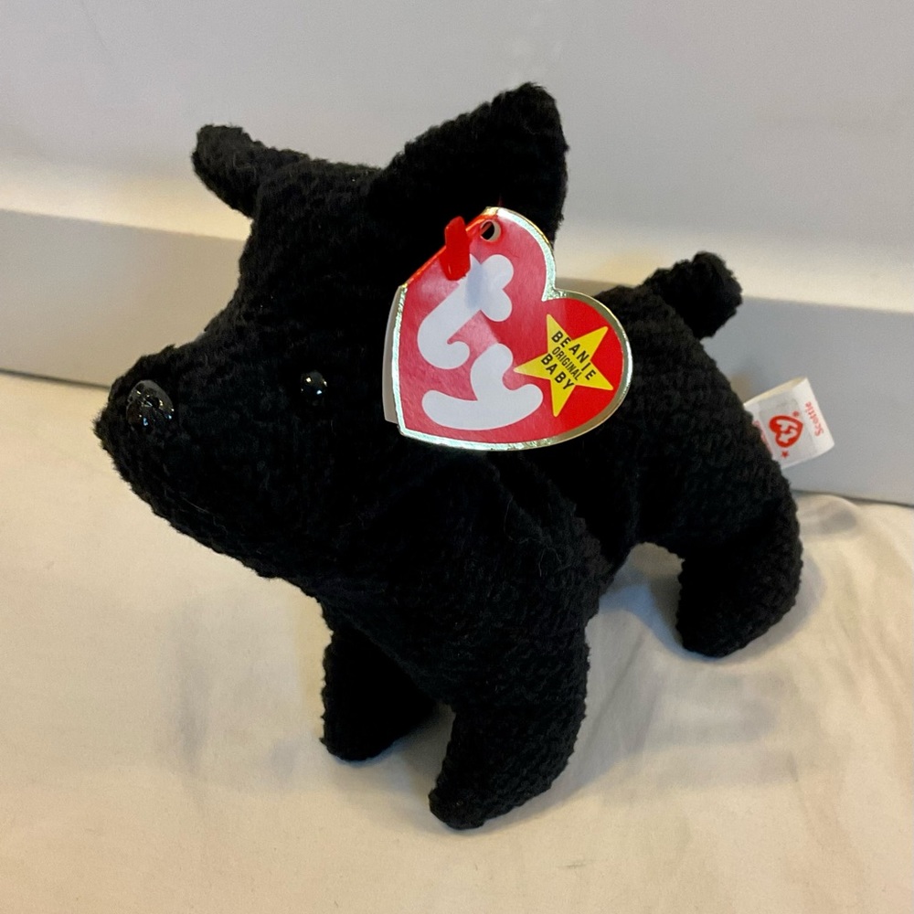 Ty Scottie the Scottish Terrier black beanie baby dog